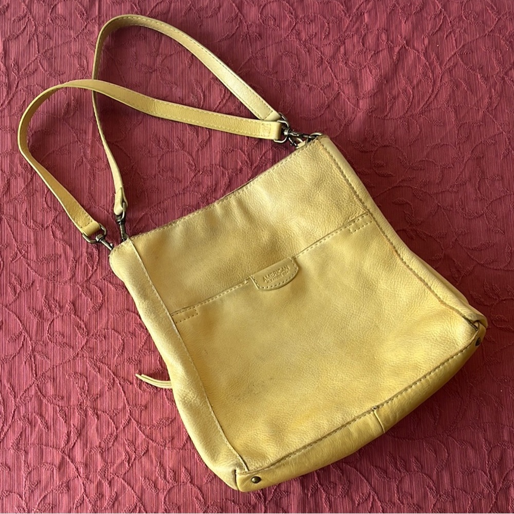 American Leather Co Butter-Colored Yellow Leather Purse